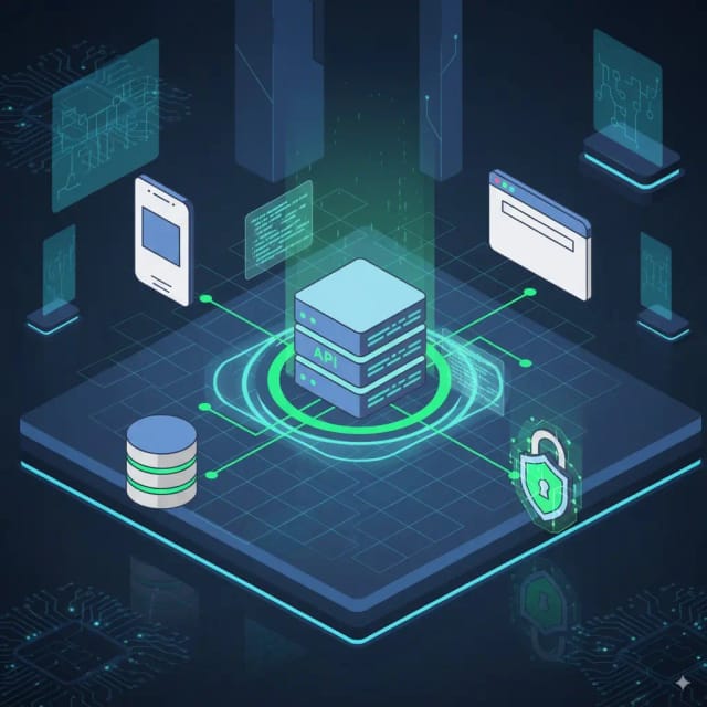 Ilustración de API y Backend