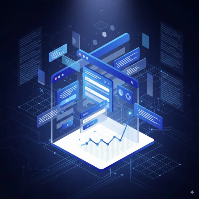 Ilustración de Desarrollo Web